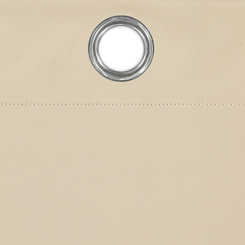 ECLIPSE Bradford Waterproof Blackout Thermal Insulated Grommet Outdoor Curtain for Patio or Porch (1 Panel)  52 in x 108 in  Linen - Image 4